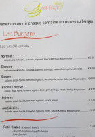 Steven's Burger menu