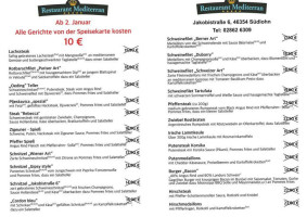 Mediterran menu