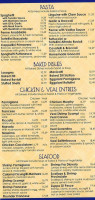 Joey's Place Inc menu