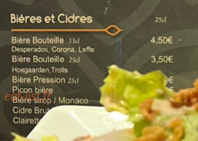 Le Petit Taillade menu