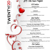 Twenty/20 Taphouse menu