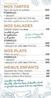 Le Lavand'eux menu