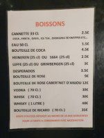 Kebab Du Donjon menu