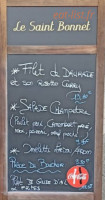 Le Saint Bonnet menu