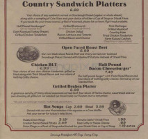 Cracker Barrel Old Country Store menu