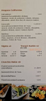 Le Local à Sushis menu