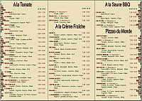 Formul'pizz menu