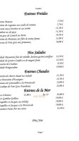 Au Bon Accueil menu