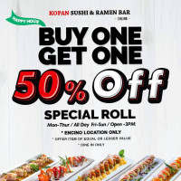 Kopan Sushi Ramen food