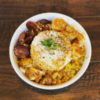 Mr. Boil Cajun Seafood Poke Bowl food