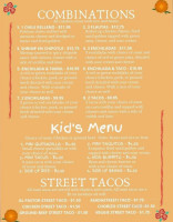 Maria's Authentic Mexican menu