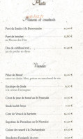 L'Aubergiste Gourmand menu