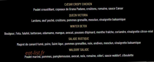 Pub Au Bureau menu