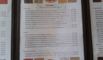 Curry House Cafe And menu