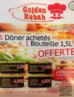 Golden Kebab menu