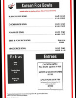 Chicken Town menu