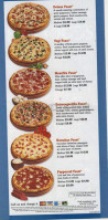 Domino's Pizza menu