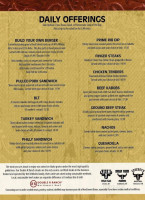 Cowboy's And Grill menu