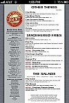 S & B's Burger Joint menu