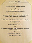 Le Miradou menu