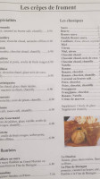 La Cidriere menu