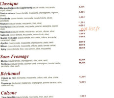 L'italiano menu