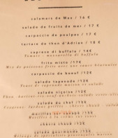 Chez Max menu