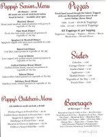 Pappy's menu