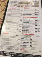 Country Junction menu