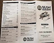 New Tokyo Sushi menu