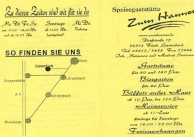 Speisegaststätte Zum Hannes menu