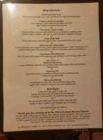 Jean Bonnet Tabern menu