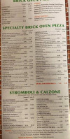 Cc's Pizza menu