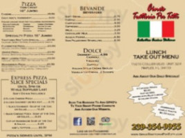 Gino's Trattoria Per Tutti menu