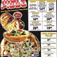 Mars Pizza menu