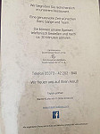 Ebbser Trattoria menu