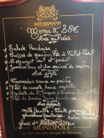 Chez Clovis menu