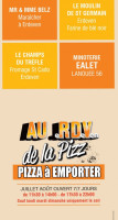 Au eRDeVen De La Pizz menu