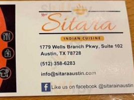 New Sitara Indian Cuisine menu