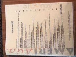 Ameriasia Bistro menu