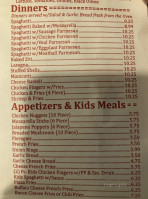 Sunny's Pizza menu