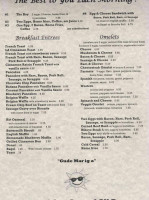 Bert's menu