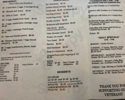 American Veterans Of Yuma menu