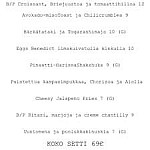 Gastrobar B/p menu