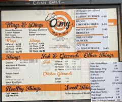 O My Wings Things menu