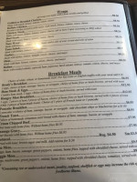 Earlystown Diner menu