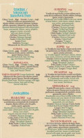 Los Sabores De Mexico menu