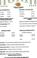 Pike Pizza menu