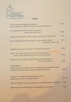 Auberge de ST Rome menu