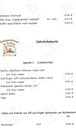 Schlossrestaurant Im Torhaus menu